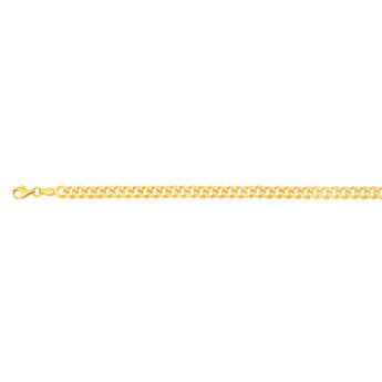 9ct Yellow Gold Cubic Zirconia Chain Bracelet