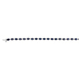 Luminesce Lab Grown 1/2 Carat Diamond Bracelet with Created Sapphire in Sterling Silver