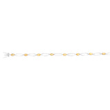 Sterling Silver 2.20Ct Oval Citrine Bracelet