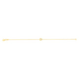 9ct Yellow Gold 19.70cm Butterfly and Mother Of Pearl Bracelet