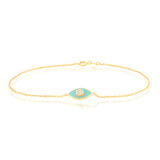 Cubic Zirconia Fancy Bracelet in  9ct Yellow Gold