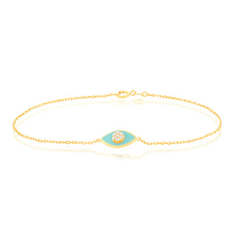 Cubic Zirconia Fancy Bracelet in  9ct Yellow Gold