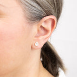 9ct Yellow Gold Cubic Zirconia Studs Earrings