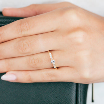 Cubic Zirconia Cocktail Ring in 9ct Yellow Gold