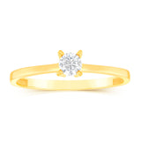 Cubic Zirconia Cocktail Ring in 9ct Yellow Gold