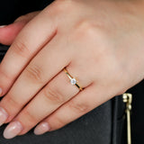 Cubic Zirconia Cocktail Ring in 9ct Yellow Gold