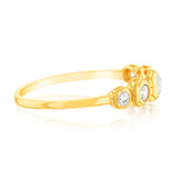 Cubic Zirconia Cocktail Ring in 9ct Yellow Gold