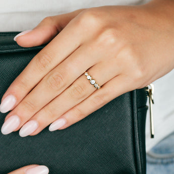 Cubic Zirconia Cocktail Ring in 9ct Yellow Gold