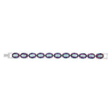 Sterling Silver 55 Carat Mystic Quartz Tennis Bracelet