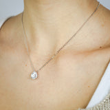 Natural White Sapphire Pear Shaped Pendant and Earring Set Sterling Silver