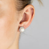7-10mm Fresh Water Pearl Pendant & Earring Set in Sterling Silver