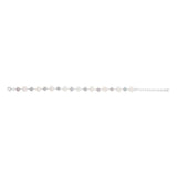 5-8mm Fresh Water White & Grey Pearl Bracelet in Sterling Silver