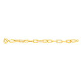 Cubic Zirconia Fancy Bracelet in 9ct Yellow Gold