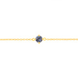 0.27 Carat Tanzanite Adjustable Bracelet 17cm in 9ct Yellow Gold