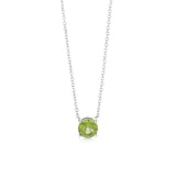 0.87 Carat Peridot Pendant with 45cm Chain in 9ct White Gold