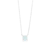 0.40 Carat Opal Pendant with 45cm Chain in 9ct White Gold
