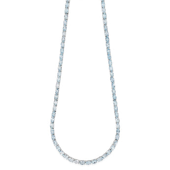 41.8 Carat Blue Topaz Necklace 45cm in Sterling Silver