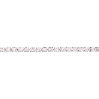 12 Carat Morganite Bracelet 18cm in Sterling Silver