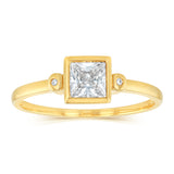 Cubic Zirconia in 9ct Yellow Gold