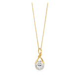Zirconia Pendant in 9ct Yellow Gold