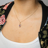 Amethyst Pendant in 9ct Yellow Gold