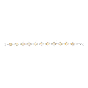 20 Carats Citrine Bracelet in Sterling Silver