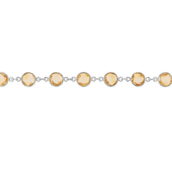 20 Carats Citrine Bracelet in Sterling Silver