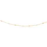 Freshwater Pearl on Adjustable 45cm Length in 9ct Yellow Gold Chain
