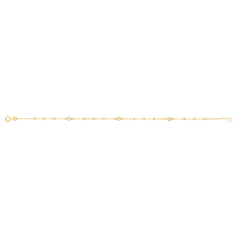 Cubic Zirconia Fancy Bracelet in 9ct Yellow Gold