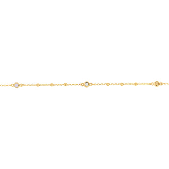 Cubic Zirconia Fancy Bracelet in 9ct Yellow Gold