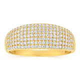 Cubic Zirconia Ring in 9ct Yellow Gold