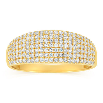 Cubic Zirconia Ring in 9ct Yellow Gold