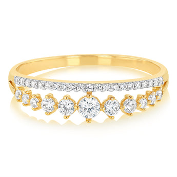 Cubic Zirconia Ring in 9ct Yellow Gold