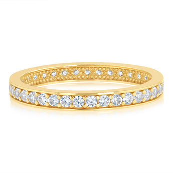 Cubic Zirconia Ring in 9ct Yellow Gold
