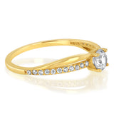 Cubic Zirconia Ring in 9ct Yellow Gold