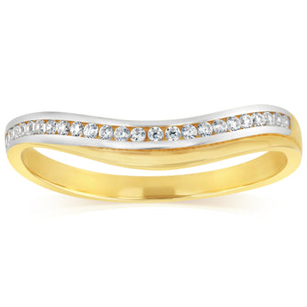 Cubic Zirconia Ring in 9ct Yellow Gold