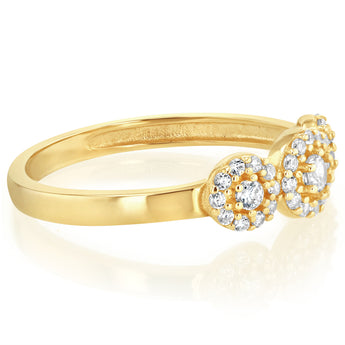 Cubic Zirconia Ring in 9ct Yellow Gold