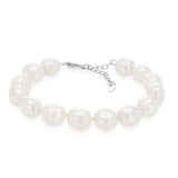 Freshwater Baroque White Pearl in Sterling Silver