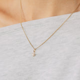 Cubic Zirconia Pendant in 9ct Yellow Gold