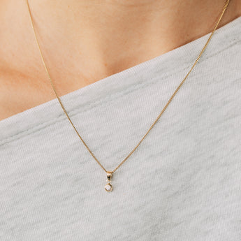 Cubic Zirconia Pendant in 9ct Yellow Gold