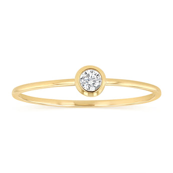 Cubic Zirconia Ring in 9ct Yellow Gold