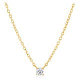 Cubic Zirconia 43.20cm Chain in 9ct Yellow Gold