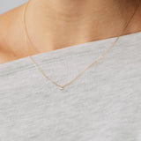 Cubic Zirconia 43.20cm Chain in 9ct Yellow Gold