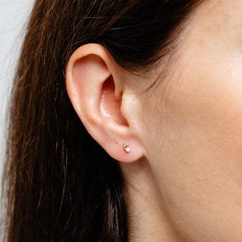 Pearl Stud Earrings in 9ct Yellow Gold