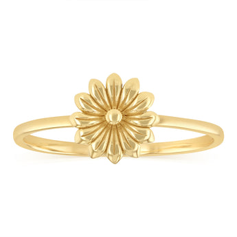 Flower Ring in 9ct Yellow Gold