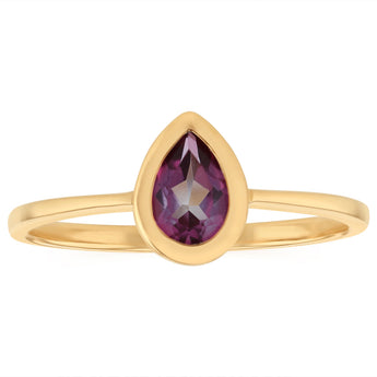 Pink Topaz Ring in 9ct Yellow Gold