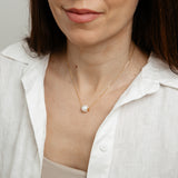 Shell Pearl Necklace in Gold Plated Sterling Silver