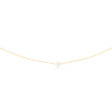 7-8mm White Freshwater Pearl Chain in Gold Plated Sterling Silver