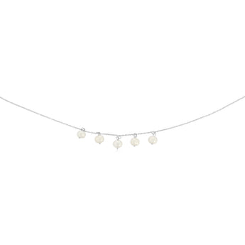 6-7mm White Freshwater Pearl Chain in Sterling Silver
