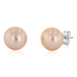 8-9mm Multicolour Freshwater Pearl Earrings Set of 2 in Sterling Silver